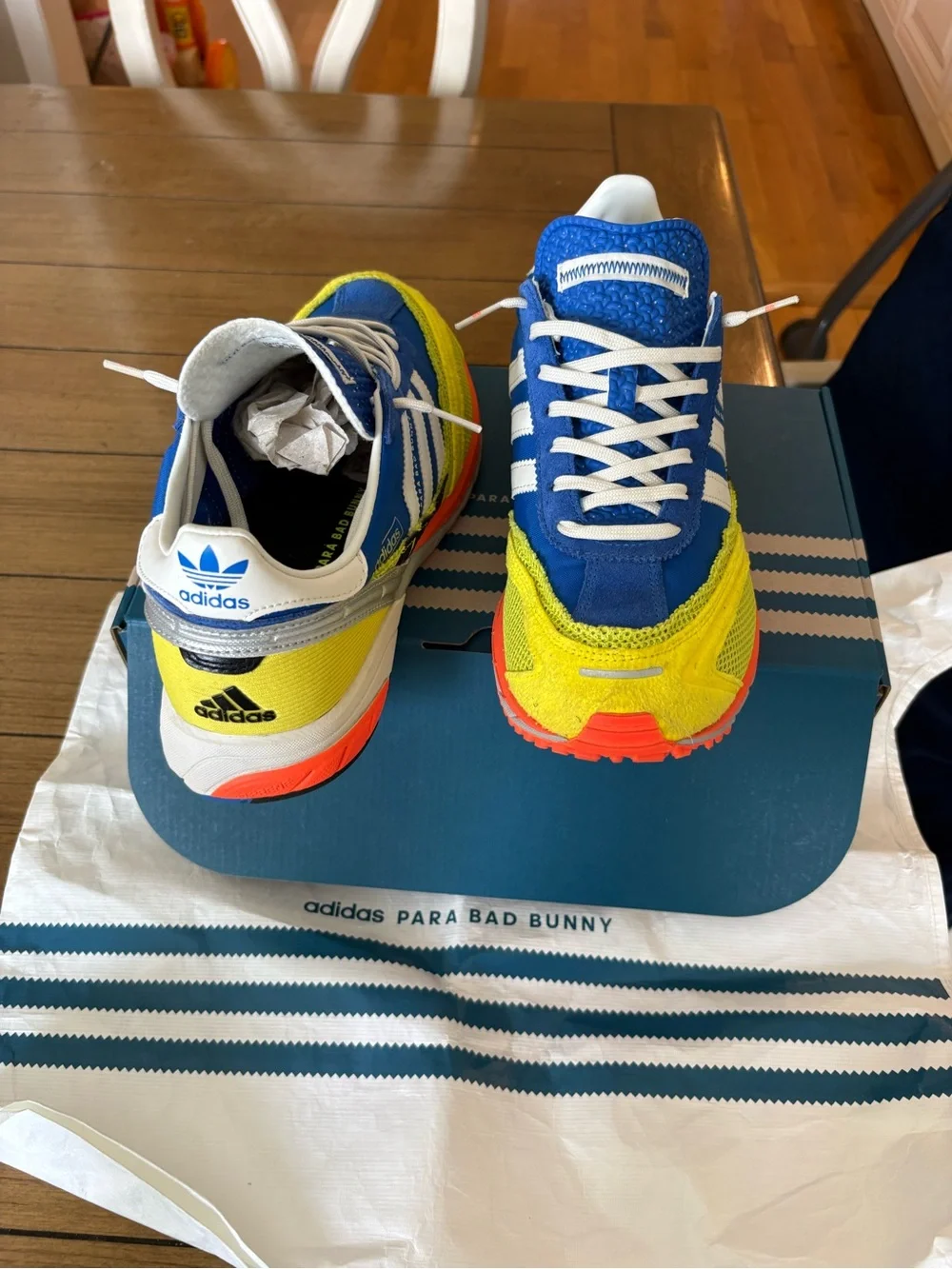 adidas Men’s Blue, Yellow & Orange Running Sneakers